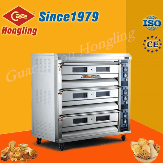 Lò nướng bánh công nghiệp 3 tầng 6 khay Hongling XYF-3HP