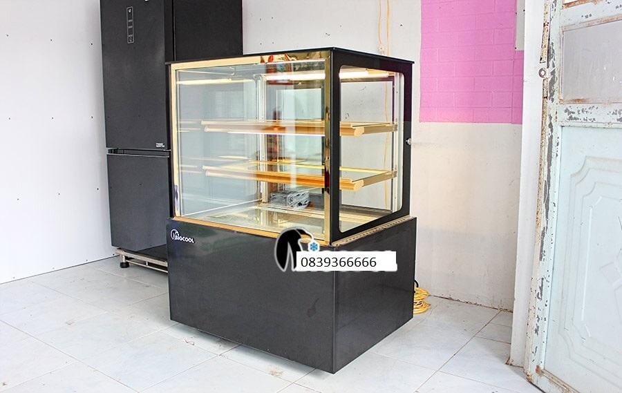 Tủ trưng bày bánh kem 3 tầng kính vuông 900mm Bestcool BCV-900D