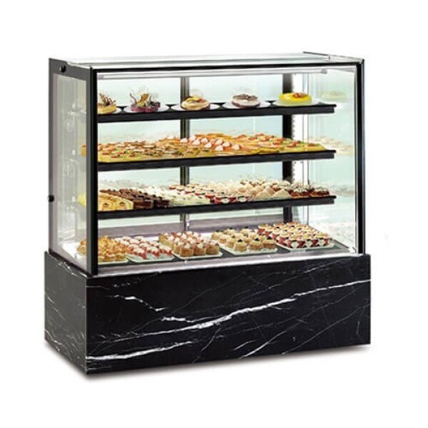 Tủ trưng bày bánh kem kính vuông 1m5 4 tầng KINCO C4